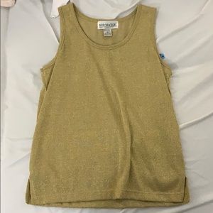 Gold tank top